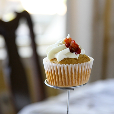 Maple Browned Butter Bacon Cupcakes recipe